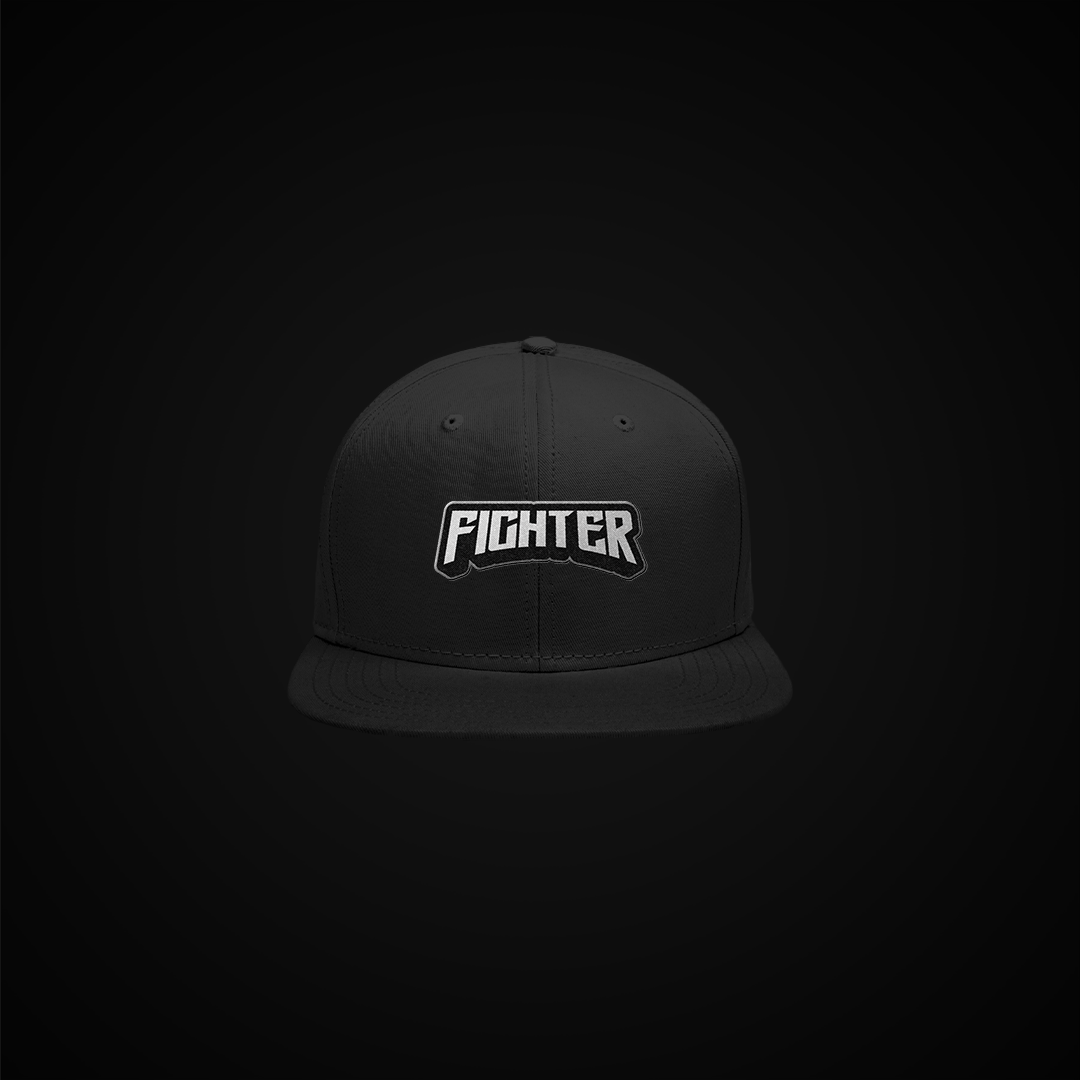 Fighter Embroidery Snapback Cap | Essentials