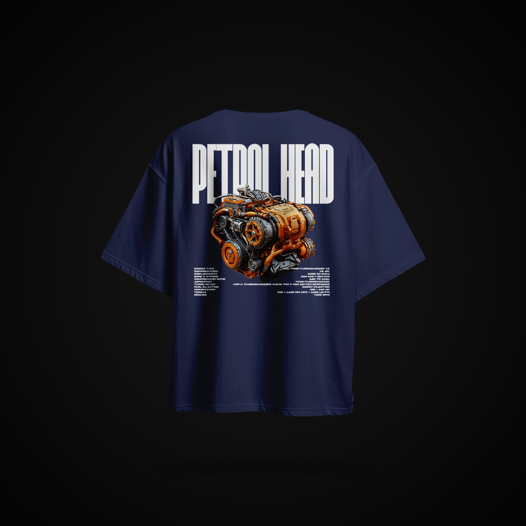 Petrol Head Terry Oversized Tee